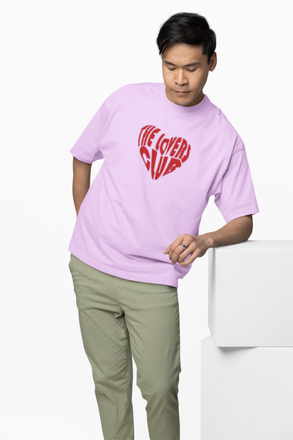 Lovers Club Oversized T-Shirts Bold Romantic Stylish Couples