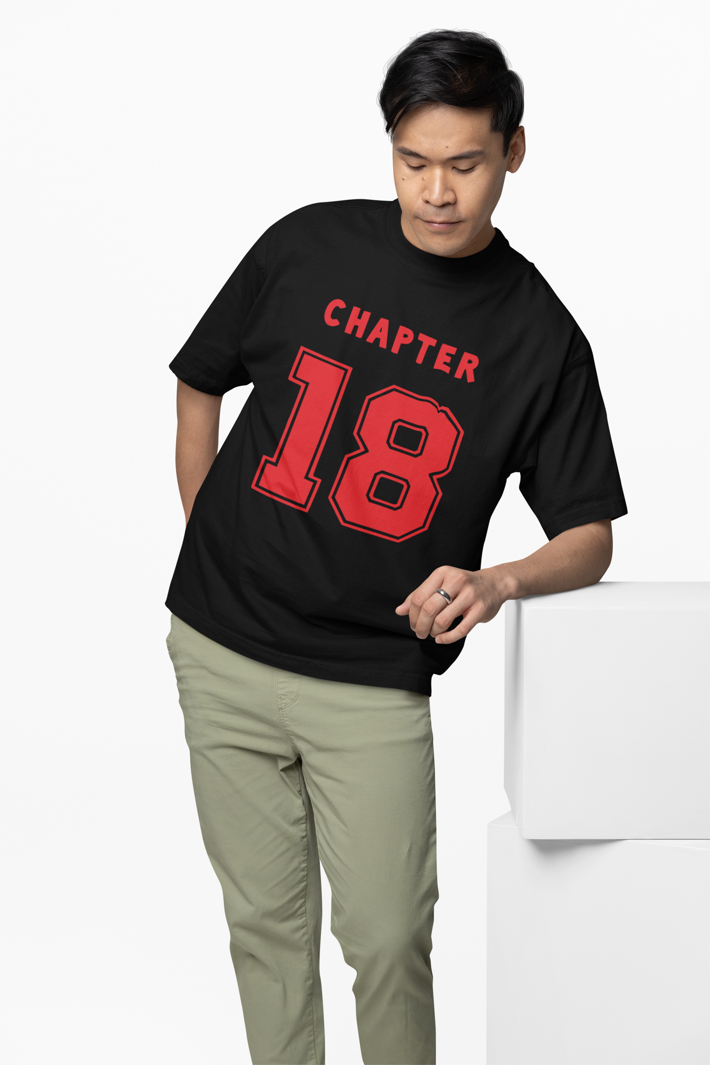 Chapter 18 Oversized T-Shirt Trendy Streetwear Style