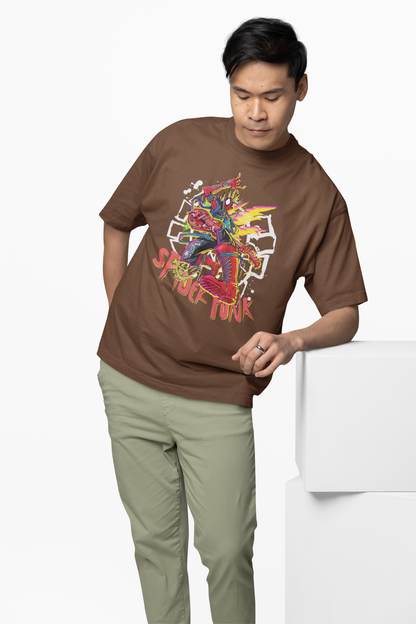Spider Funk Oversized T-Shirt Urban Hero Streetwear Style