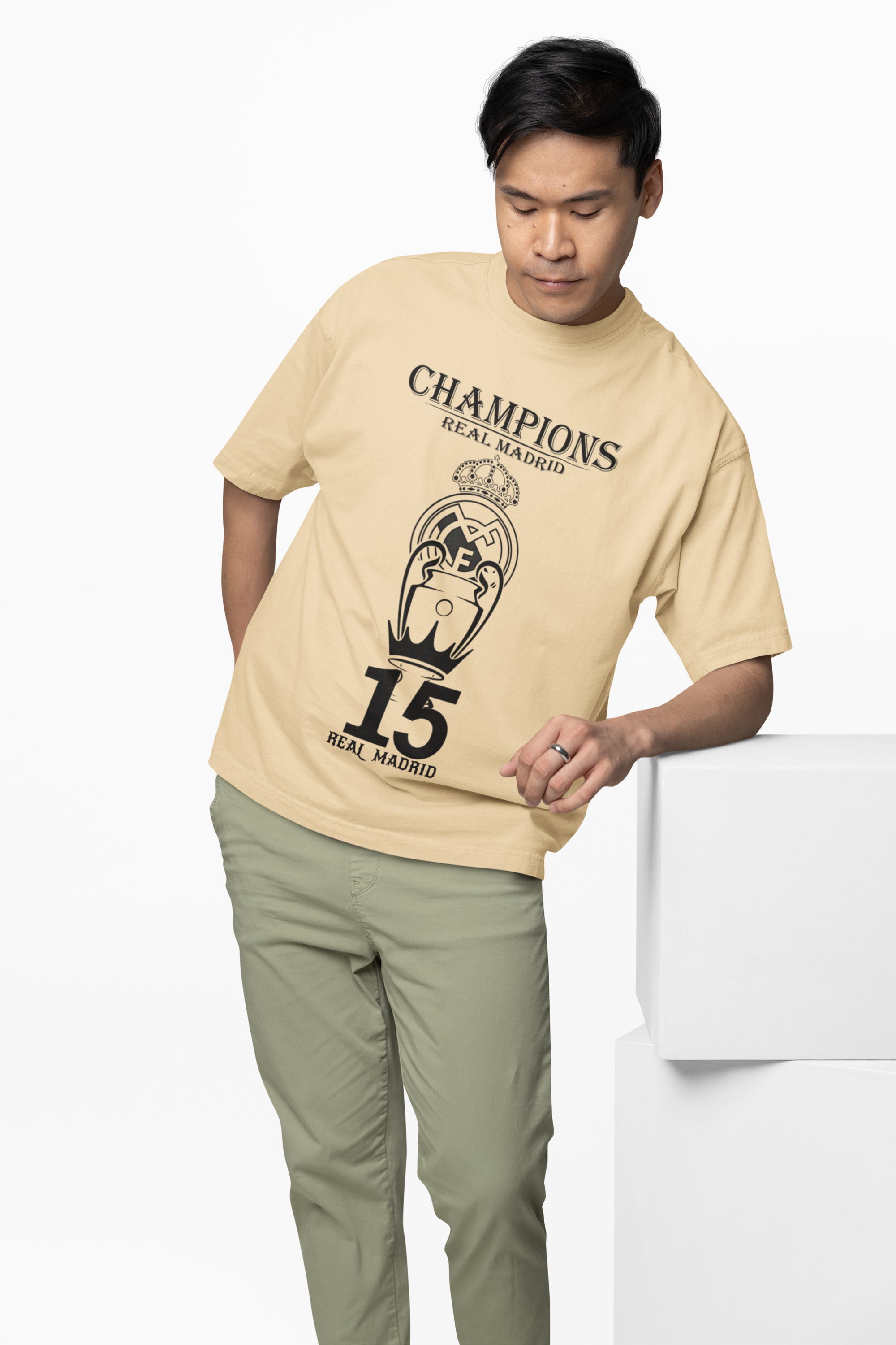 Madrid 15 Champions Oversized T-Shirt