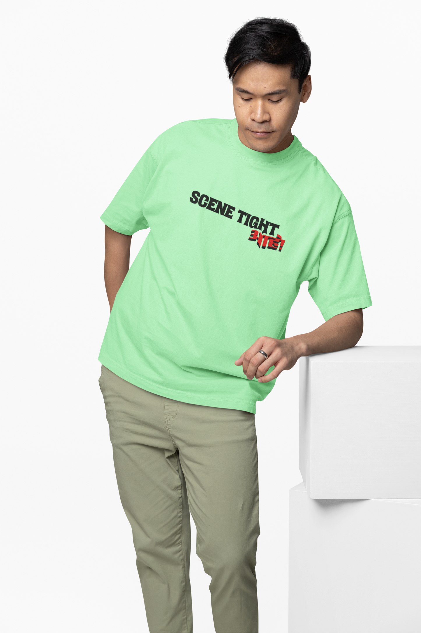 Scene Tight Aahe Marathi Oversized T-Shirt Trendy Streetwear