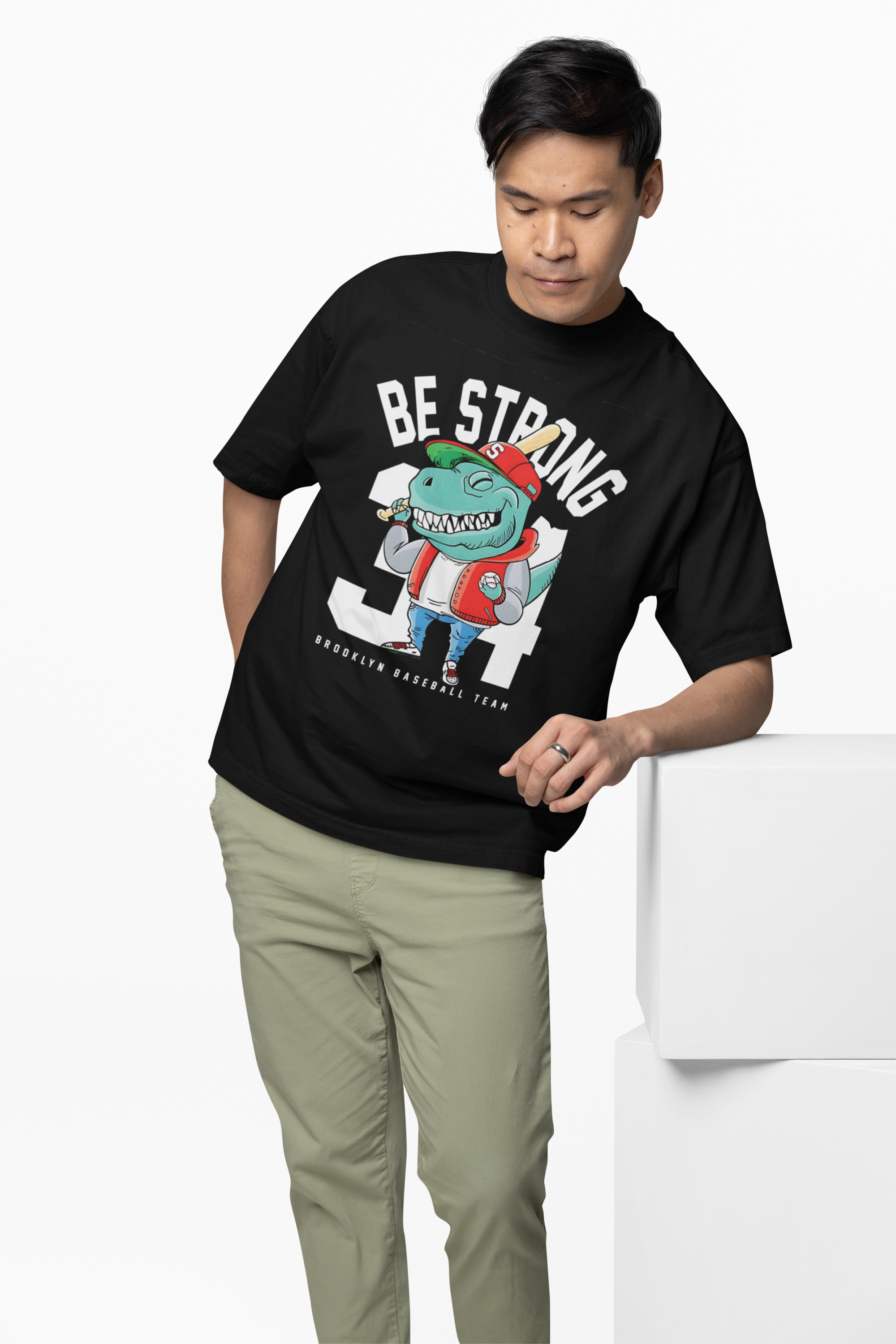 Baseball Graphic Oversized T-Shirt