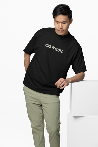 Cowgirl Oversized T-Shirt Western Style Graphic Design