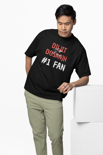 Diljit #1 Fan Oversized T-Shirt Panjabi Streetwear Trendy Look