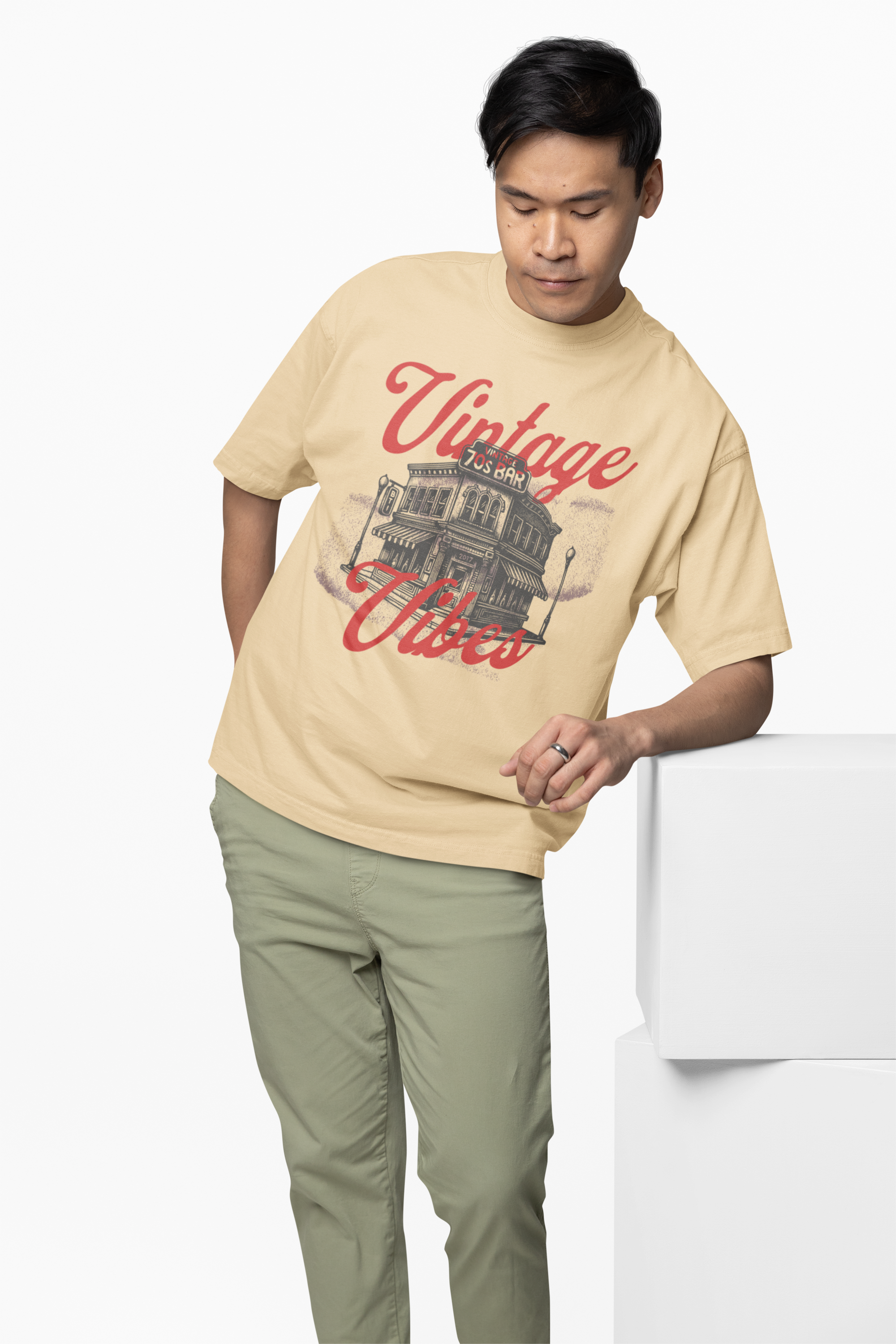 Vintage 70's Bar Oversized T-Shirt