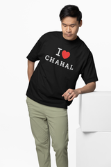 I Love Chahal Oversized T-Shirt