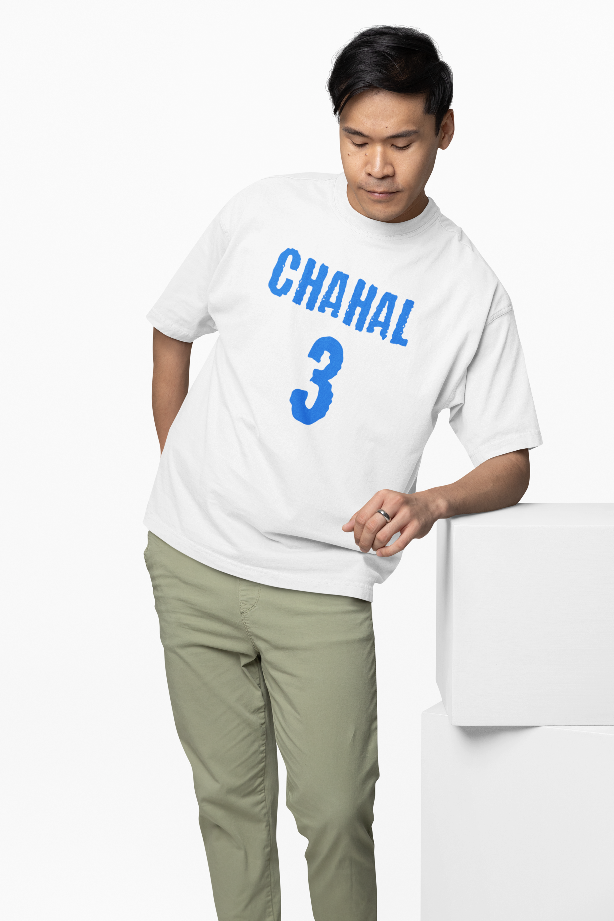 Yuzi Chahal 3 Oversized T-Shirt