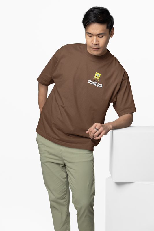 Bob Esponja Oversized T-Shirt Trendy SpongeBob Graphic Tee