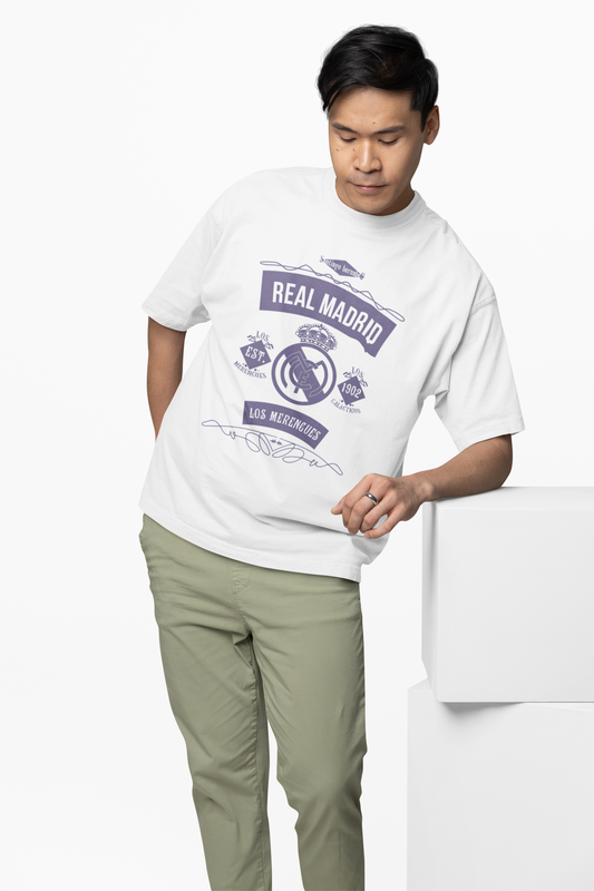 Madrid Champions Era Oversized T-Shirt – Football Fan Tee