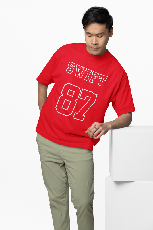 Taylor Swift's 87 Graphic Oversized T-Shirt Fans Style Tees