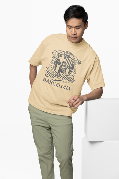 Team Barcelona Oversized T-Shirts for Football Fan Tees Fit