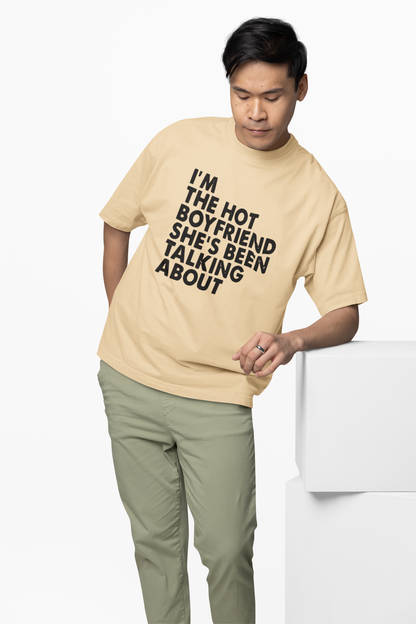 Hot Boyfriend Oversized T-Shirt Bold Streetwear Style