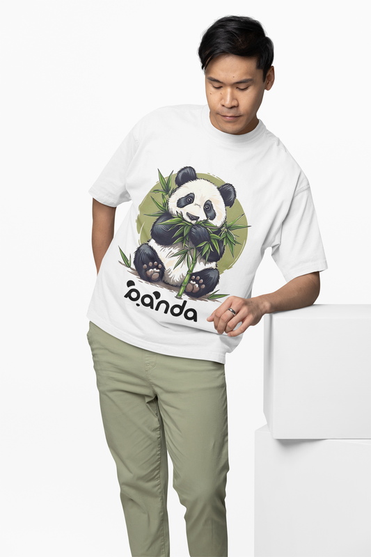 Chill Panda Oversized T-Shirt Cute Trendy Streetwear