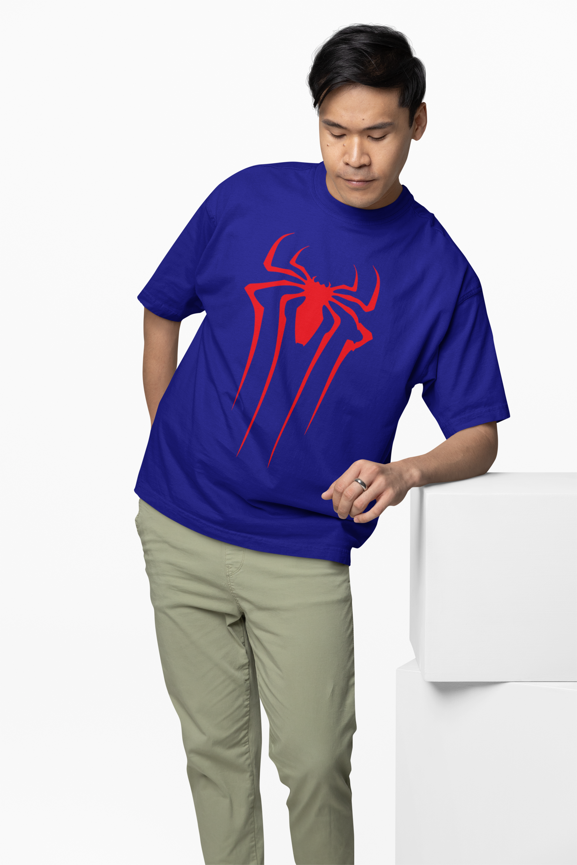 Scarlet Emblem Spider-Man Oversized T-Shirt