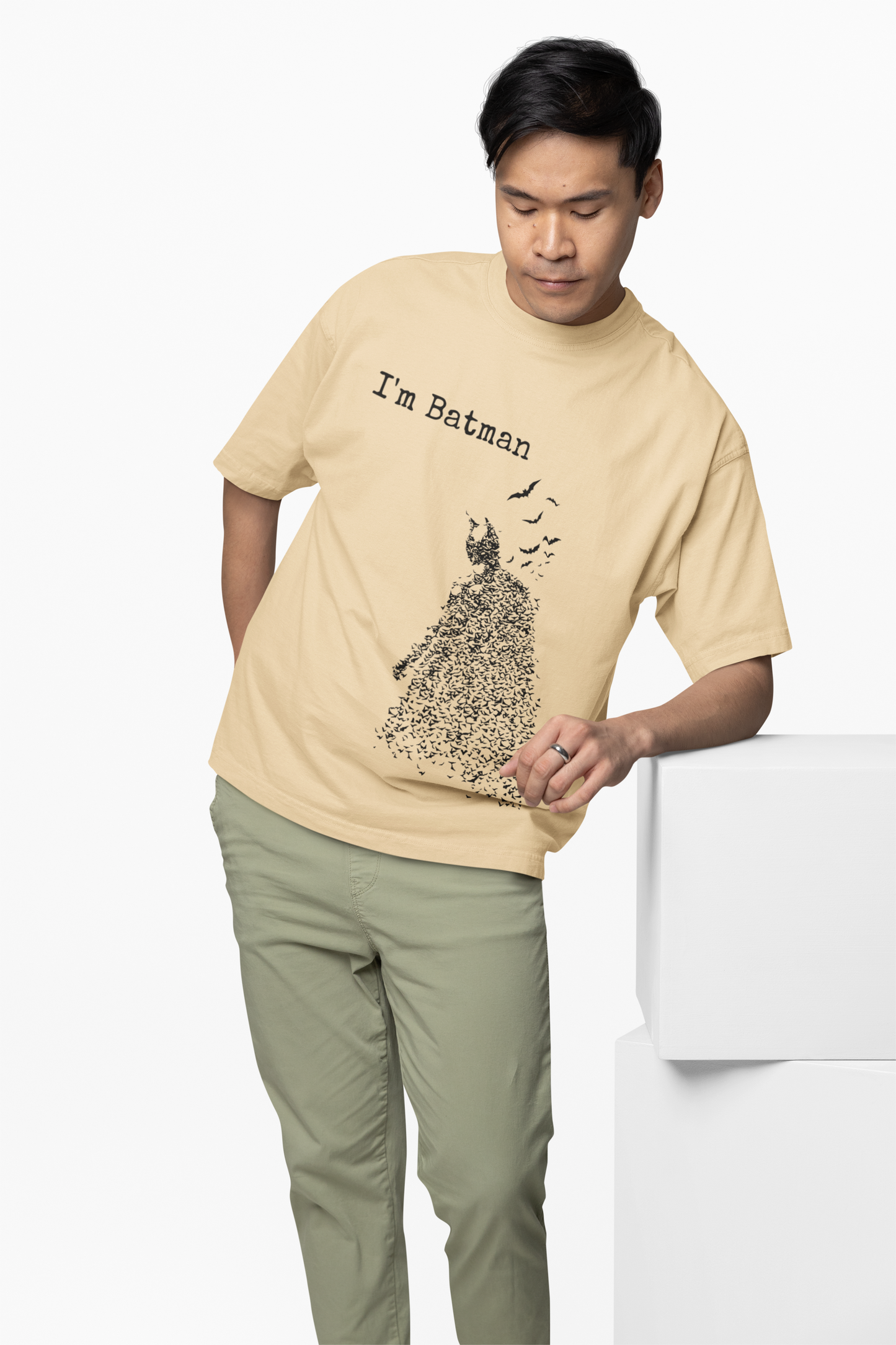 I'M Batman Oversized T-Shirt – Perfect for Superhero Fans