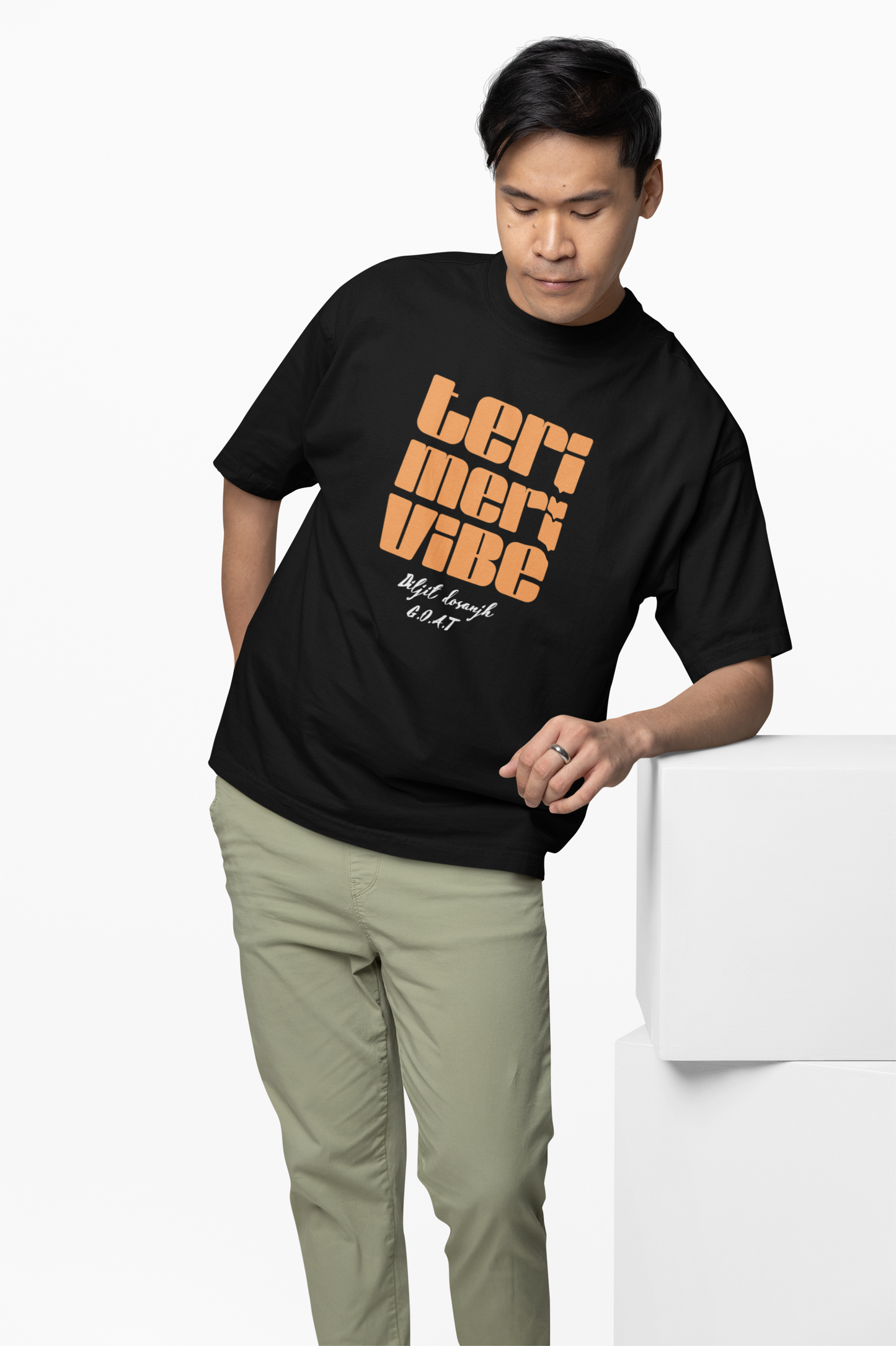 Teri Meri Vibe Oversized T-Shirt Desi Streetwear Style Tees