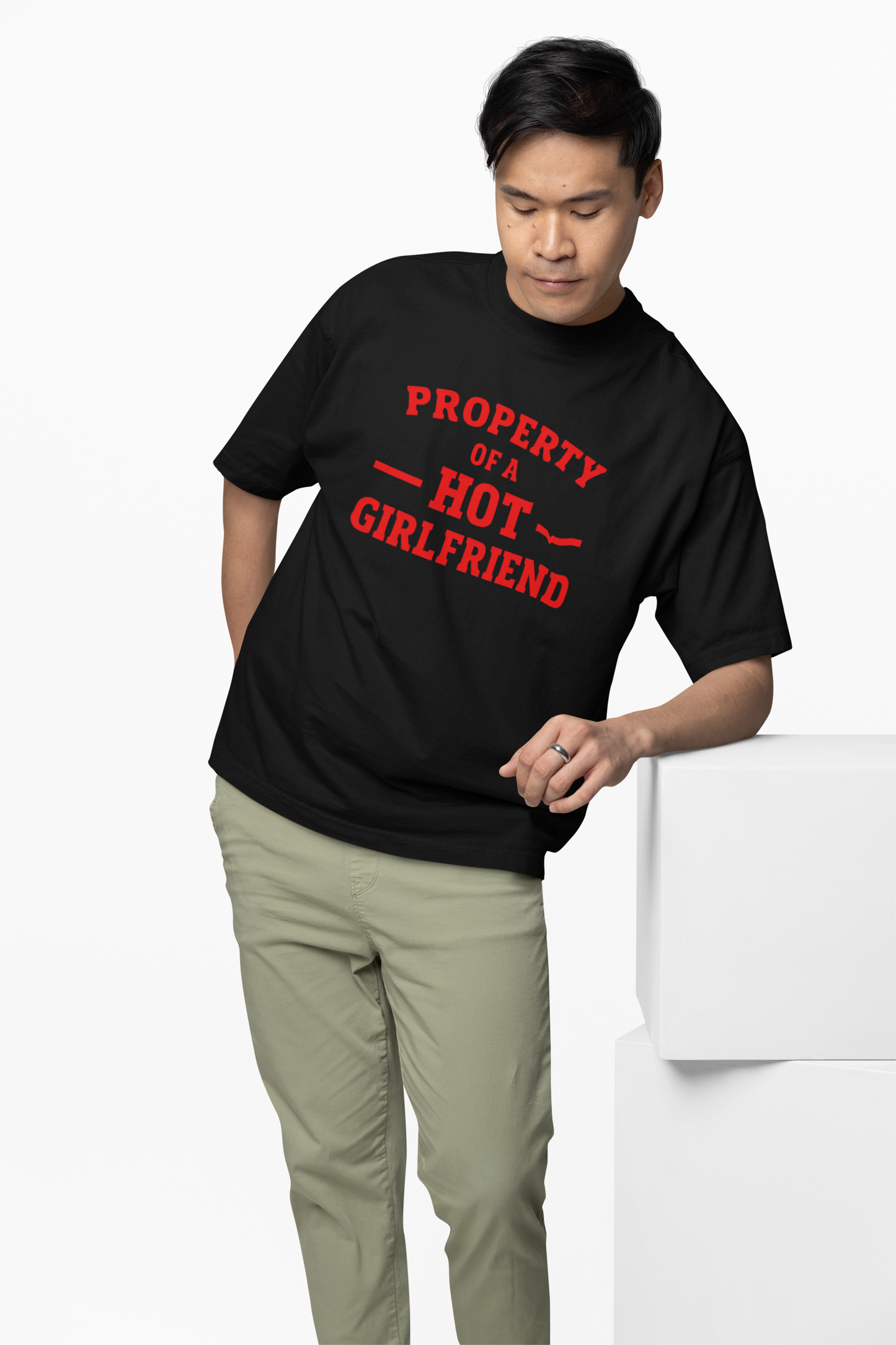 Boyfriend Sentence Oversized T-Shirt Graphic Streetwear