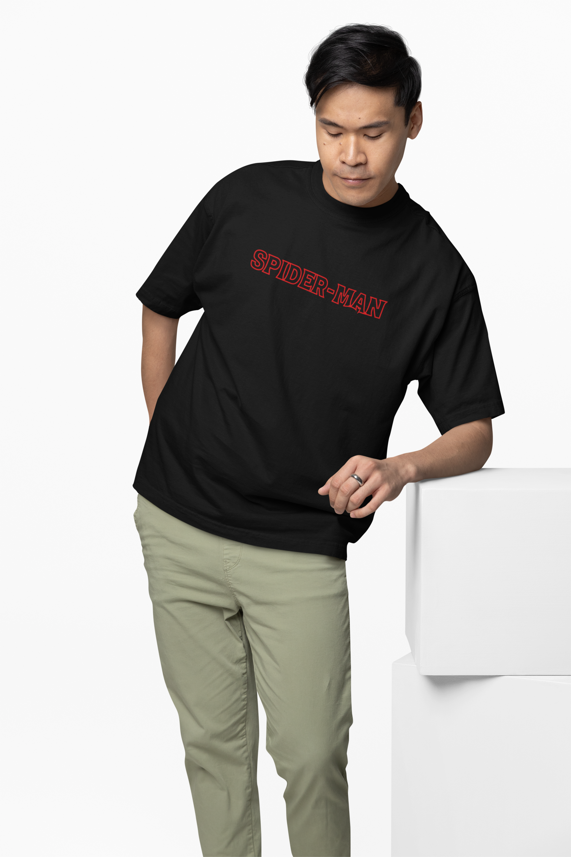 Red Web Reloaded Oversized T-Shirt