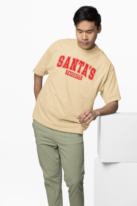 Santas Favorite Oversized T-Shirts for Christmas Streetwear