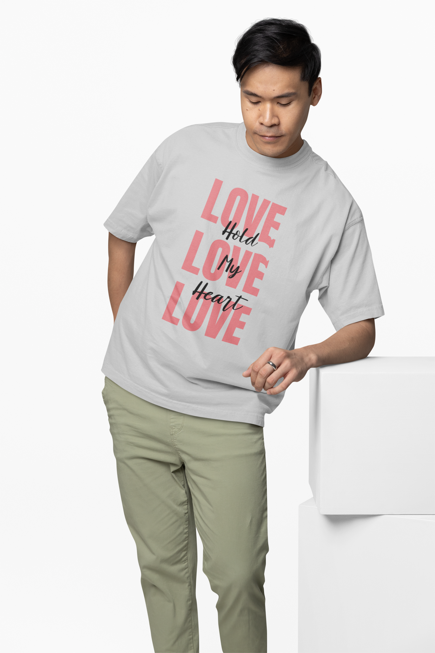 Oversized T-Shirts Love Couple Cute Partner Style Wear