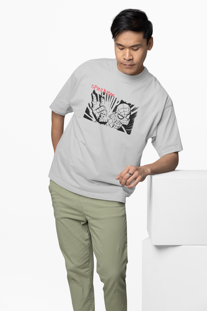 Web Sling Impact Oversized T-Shirt for Relaxed Urban Fashion