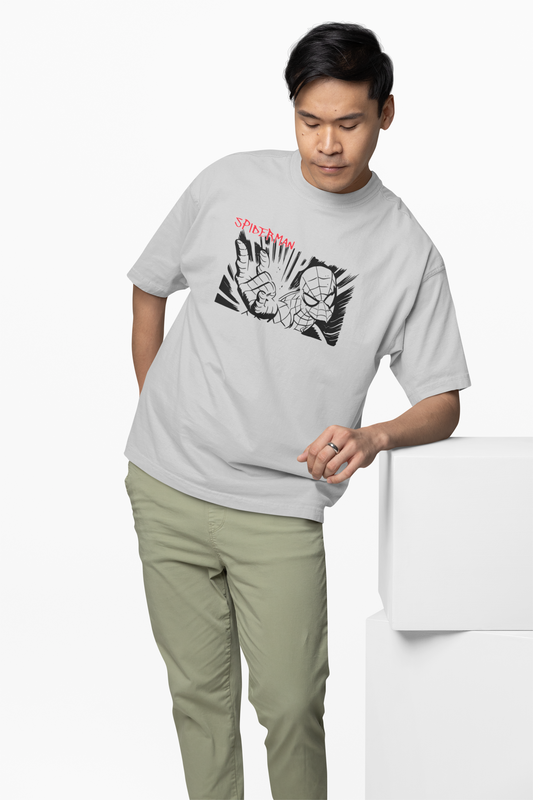 Web Sling Impact Oversized T-Shirt for Relaxed Urban Fashion