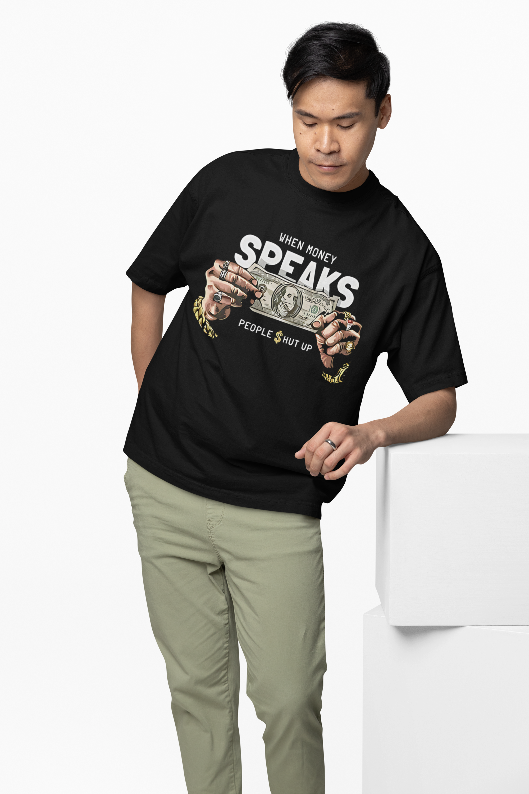 Money Speaks Oversized T-Shirt