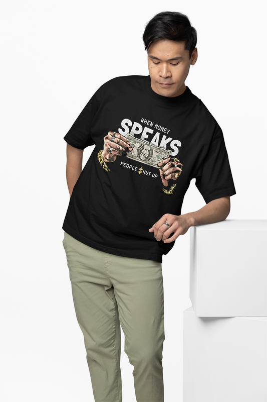 Money Speaks Oversized T-Shirt – Bold Streetwear Style