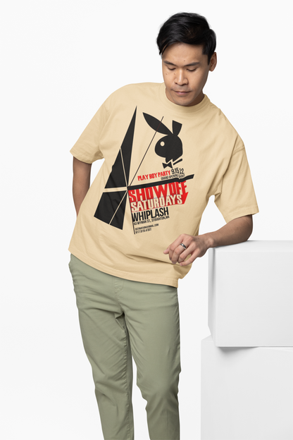 Playboy Party Oversized T-Shirt – Bold Streetwear Graphic