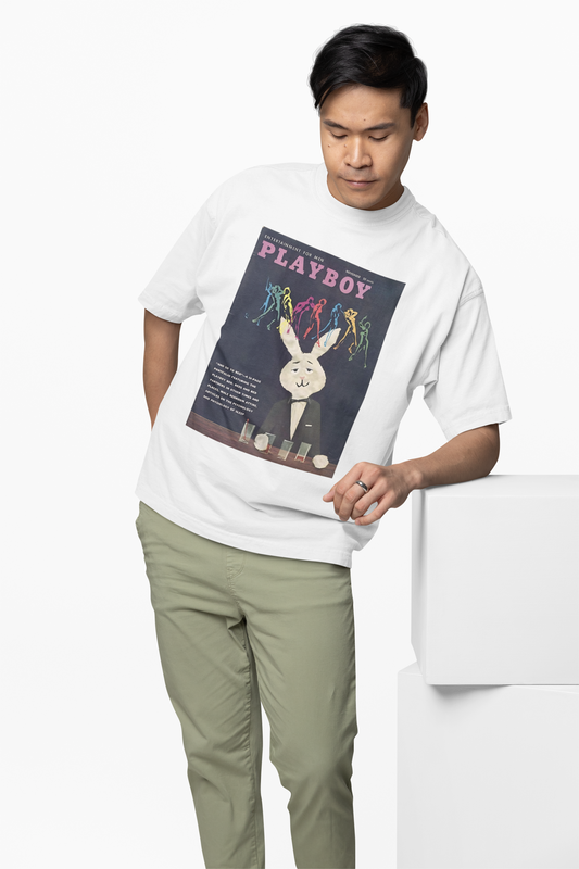 Playboy Classic Logo Oversized T-Shirt – Bold Streetwear Tee