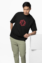 Red Hex RCB Logo Oversized T-Shirt