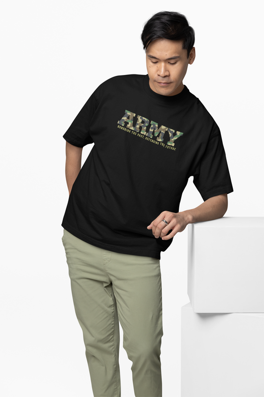 Army Graphic Oversized T-Shirt
