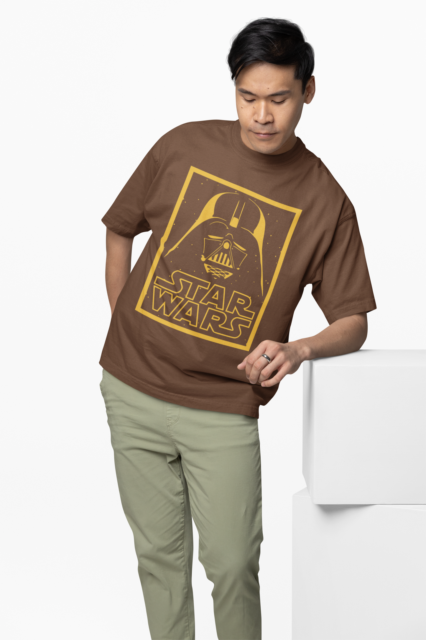 Vader Star Wars Text Oversized T-Shirts for Bold Fan Style