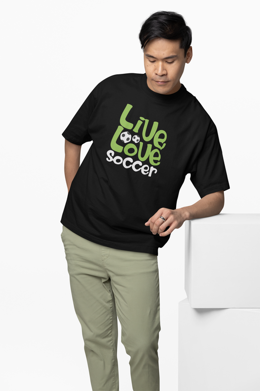 Live Love Soccer Oversized T-Shirt – Passion Football Tees