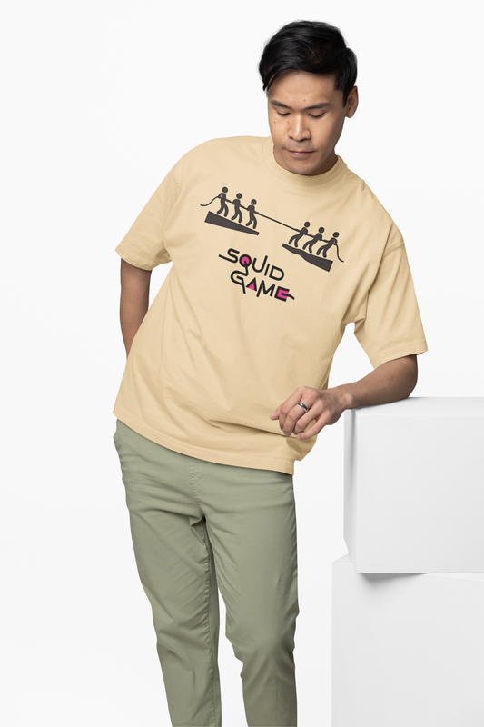 Squid Game Round Oversized T-Shirt Iconic Streetwear Art