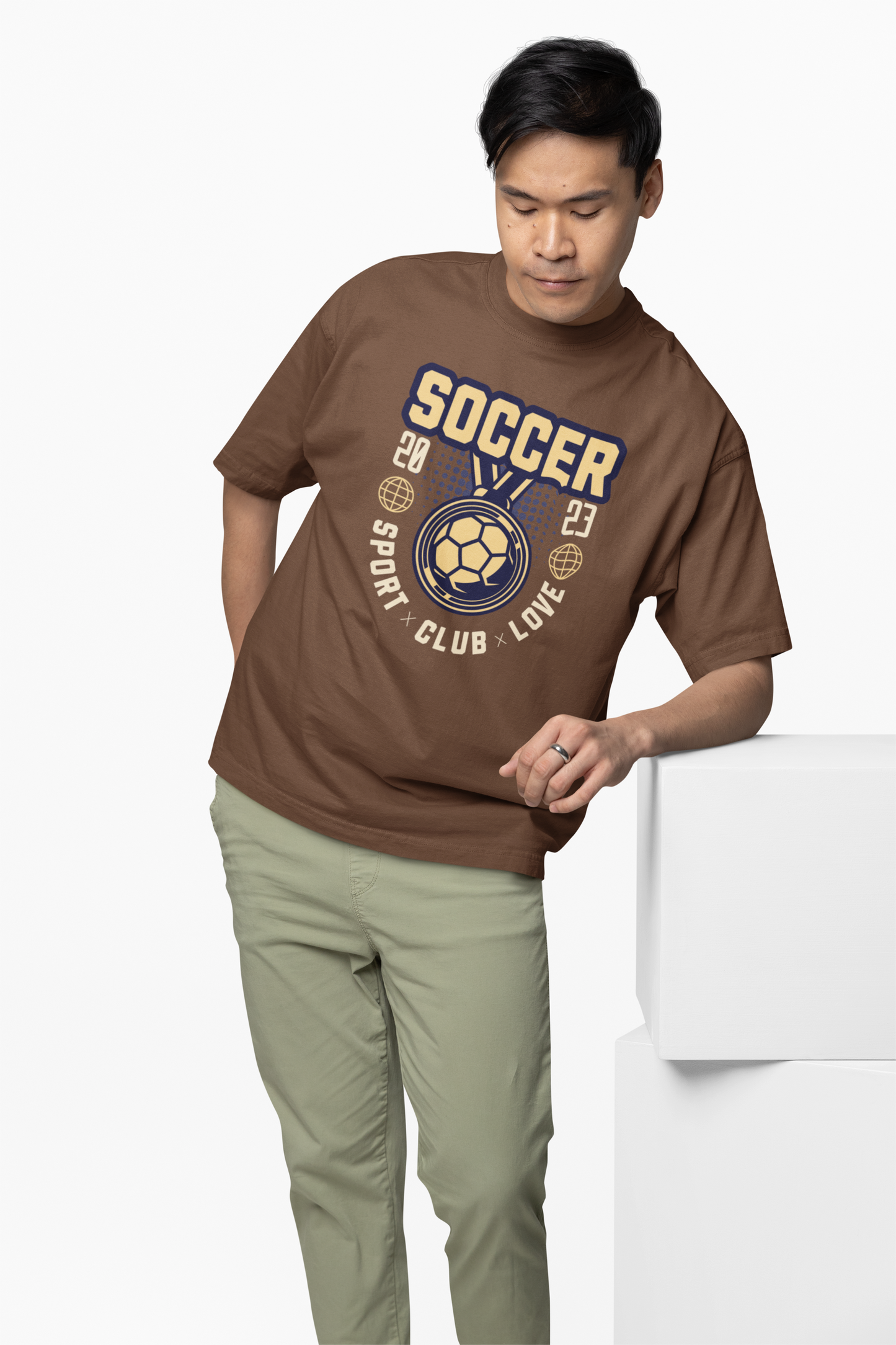 Soccer Club Oversized T-Shirt for Football Streetwear Style