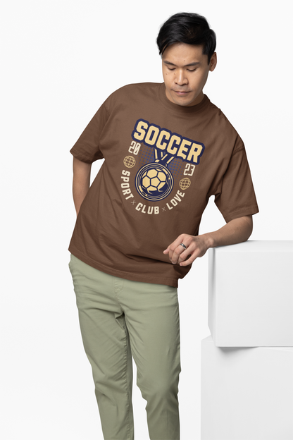 Soccer Club Oversized T-Shirt for Football Streetwear Style