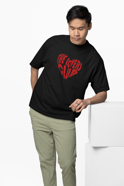 Lovers Club Oversized T-Shirts Bold Romantic Stylish Couples