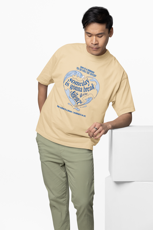 Love Is Silence Oversized T-Shirt