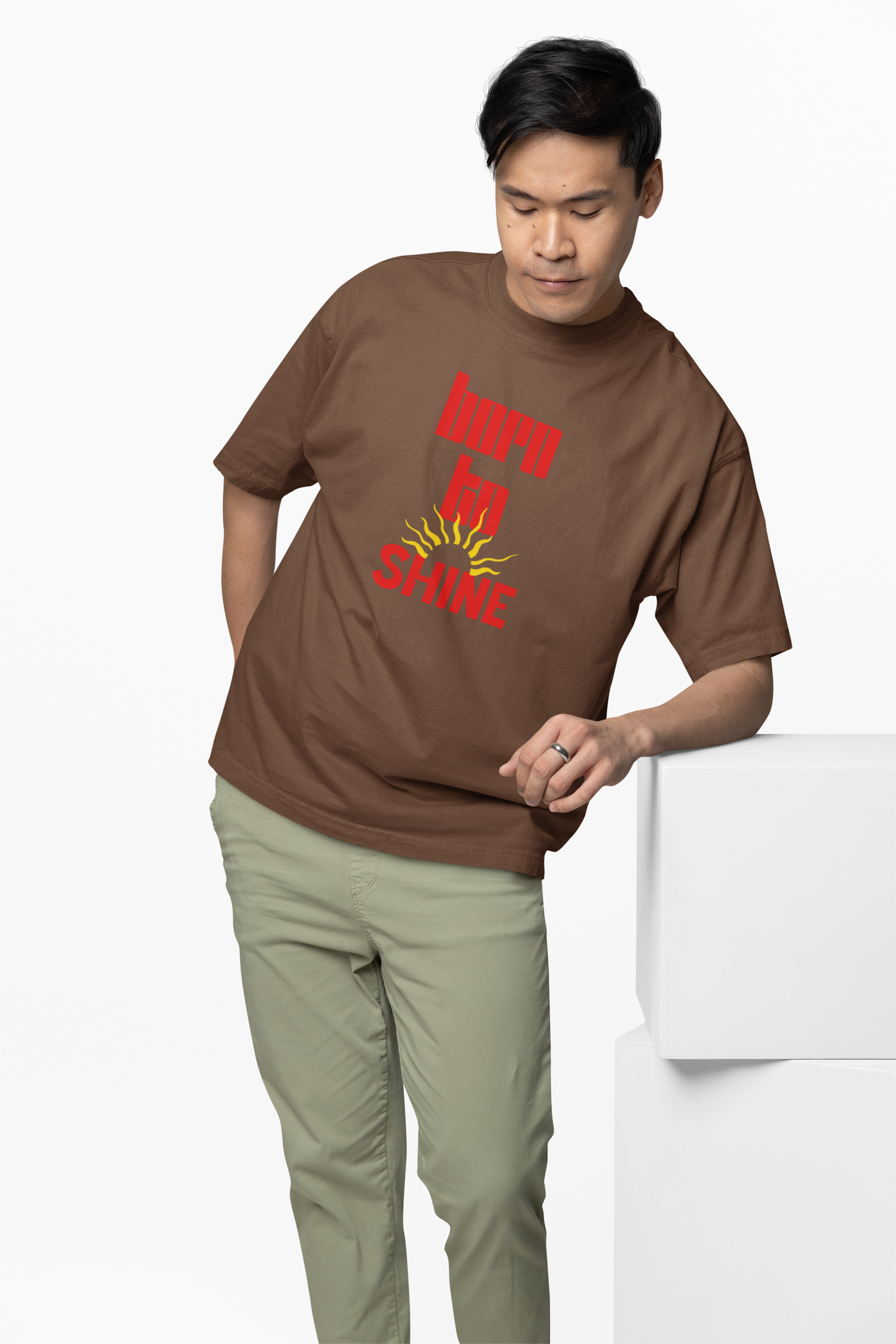 Born To Shine Oversized T-Shirt Bold Streetwear Style