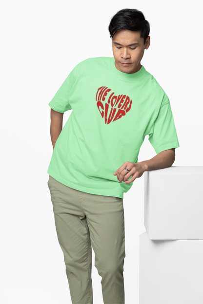 Lovers Club Oversized T-Shirts Bold Romantic Stylish Couples