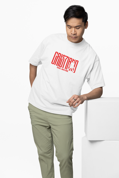 Goal Machine Oversized T-Shirt Powerful Football Streetwear