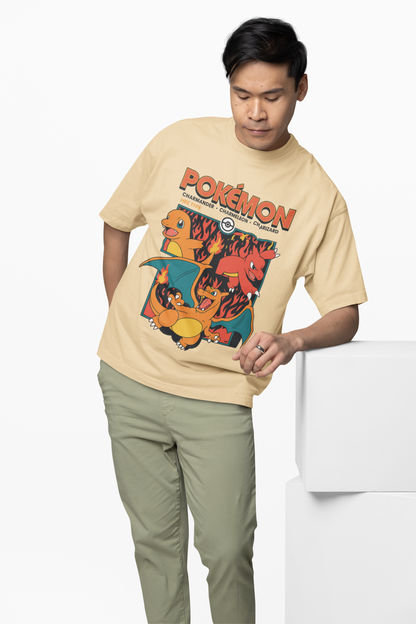 Charmander Oversized T-Shirts – Fiery Pokémon Streetwear Style