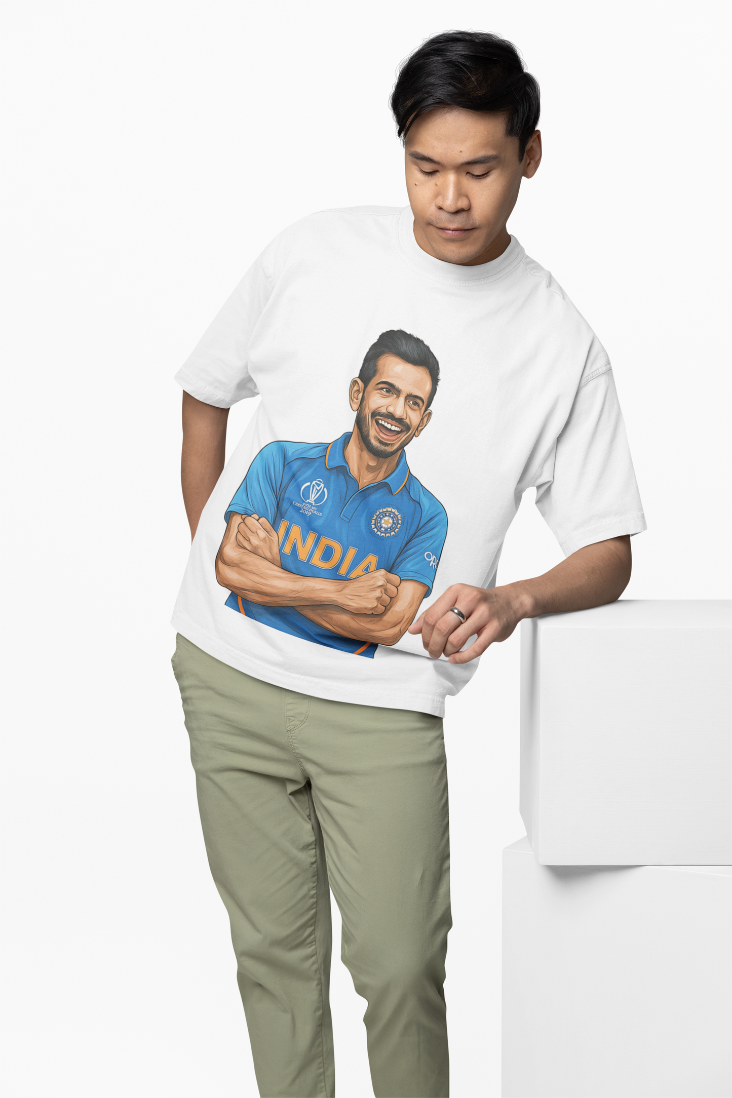 Chahal Spin Master Oversized T-Shirt Cricket King Style Tee