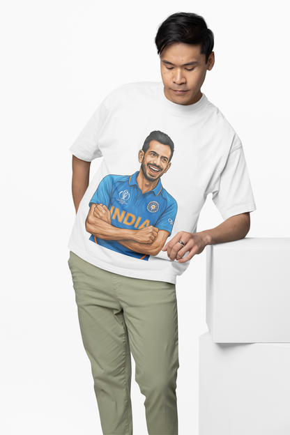 Chahal Spin Master Oversized T-Shirt Cricket King Style Tee