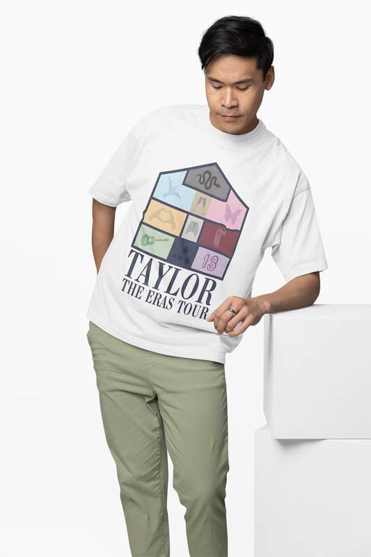 Taylor The Eras Tour Oversized T-Shirt Fan Streetwear Style