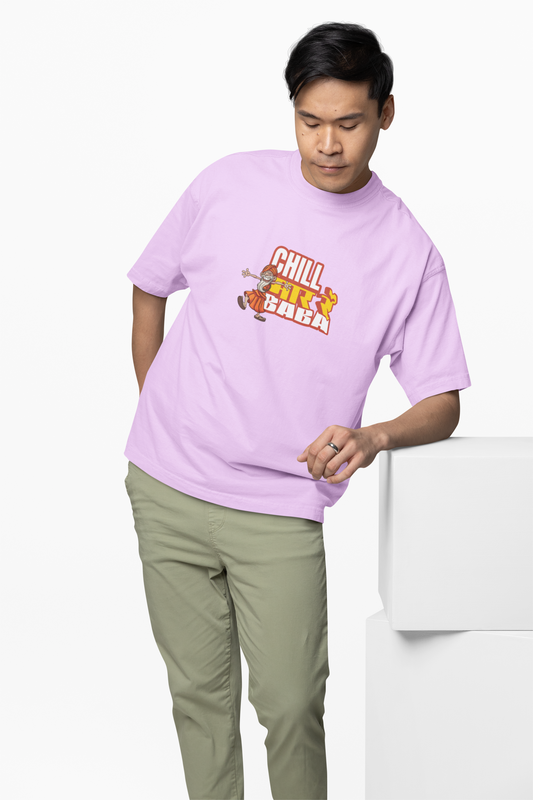 Chill Mar Re Baba Marathi Oversized T-Shirt Desi Style