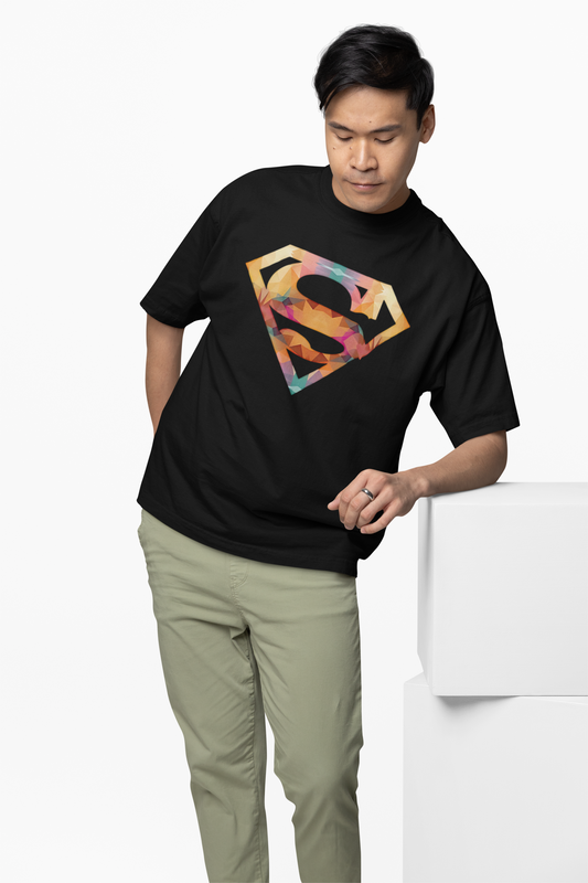Superman Power Oversized T-Shirt Bold Hero Style Daily Tees