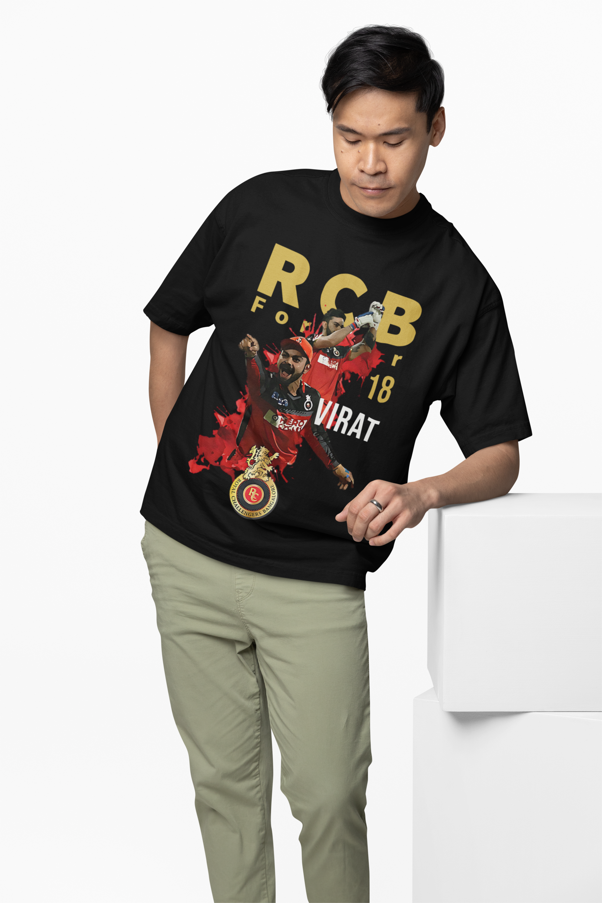 RCB Forever 18 Tee Oversized T-Shirt