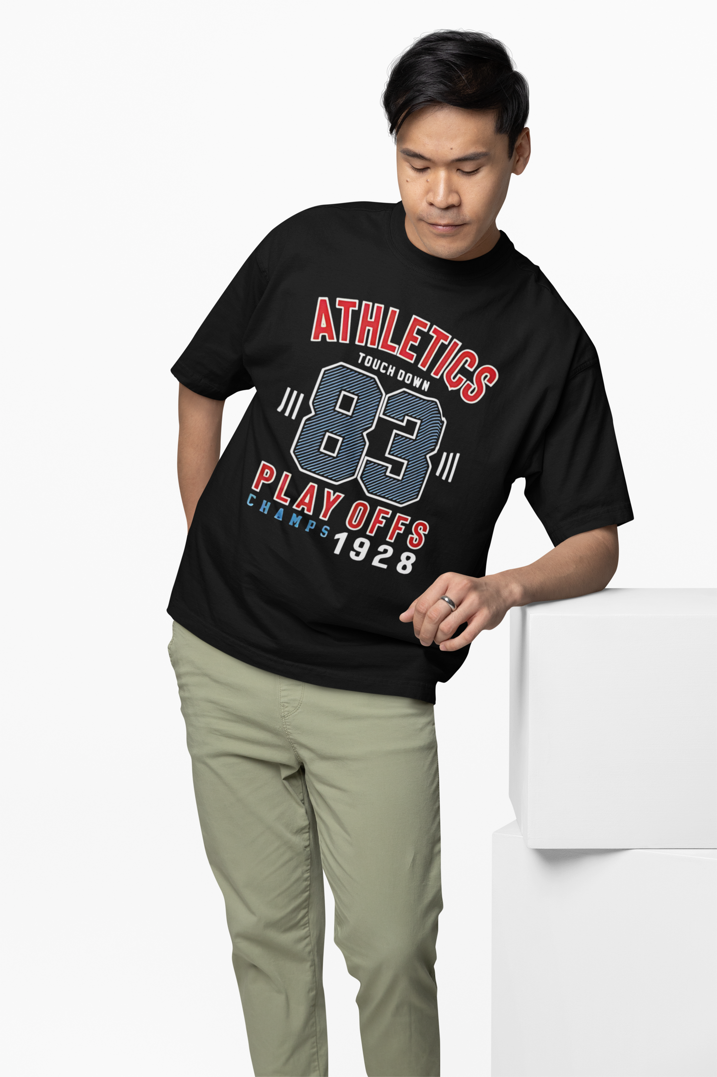 Baseball 83 Plays Off Oversized T-Shirt